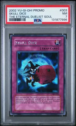 2002 Yu-Gi-Oh! Skull Dice Eternal Duelist Soul EDS Limited Edition Secret PSA 7 - Image 1