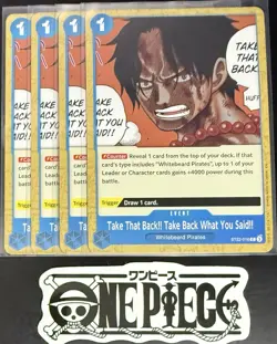 4x One Piece ST22-016 C Take That Back!!...- English - Regular - Playset - NM/M - Image 1