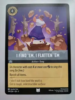 Disney Lorcana TCG - Fabled: I Find 'Em, I Flatten 'Em (199/204) - Uncommon - NM - Image 1