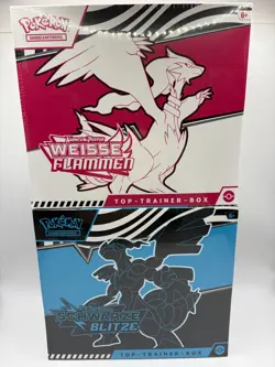 beide Pokemon Schwarze Blitze und Weisse Flammen Top Trainer Box TTB deutsch - Image 1