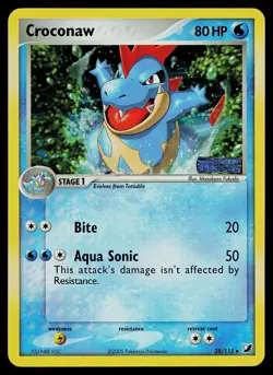 Pokemon Card - Croconaw Unseen Forces 38/115 Uncommon Reverse Holo Stamped - Image 1
