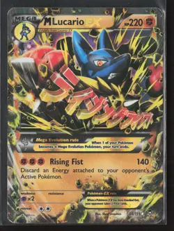 M Lucario EX Ultra Rare XY - Furious Fists 55/111 HP Pokemon Card - Image 1