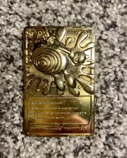 Pokemon Poliwhirl 24K Gold Plated Trading Card 1999 Burger King Limited Edition - Image 2