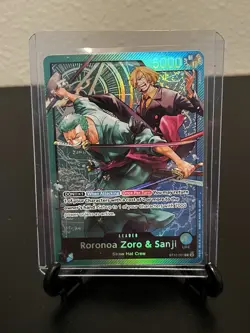 Roronoa Zoro & Sanji One Piece Card – Pristine Condition – Sleeved & Top Loaded - Image 1