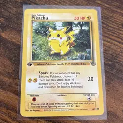 Pokemon Pikachu TCG Jungle Card 60/64 1st Edition Common - Image 1