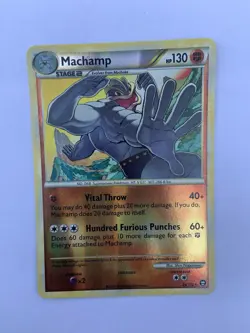 Machamp 26/102 LP Triumphant Reverse Holo Rare Pokemon Card 2010 - Image 1