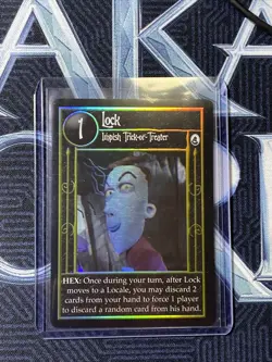 Nightmare Before Christmas TCG NBC Card Game Promo Holo Lock Tournament Card - Image 1
