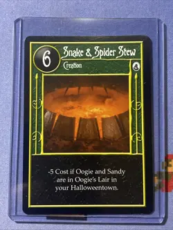 Nightmare Before Christmas NBC CCG Card Snake & Spider Stew Tournament Promo - Image 1