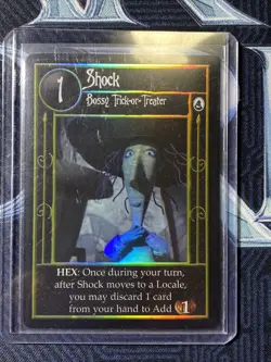 Nightmare Before Christmas TCG NBC Card Game Promo Holo Shock Tournament Card - Image 1