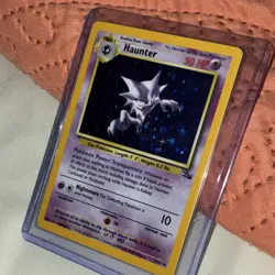 Pokemon Haunter Fossil Holo Rare Card 6/62 50HP Unlimited 1999 English NM/LP - Image 1