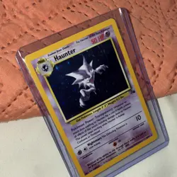 Pokemon Haunter Fossil Holo Rare Card 6/62 50HP Unlimited 1999 English NM/LP - Image 3