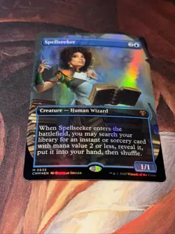 Spellseeker X1 Mtg Commander Masters Nm Foil Borderless - Image 1