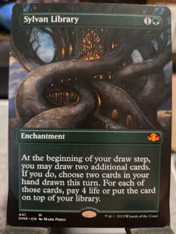 Sylvan Library (Borderless) Dominaria Remastered Regular - Image 1