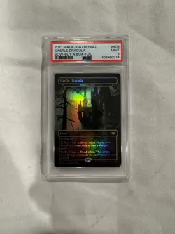 MTG Magic The Gathering Castle Dracula #403 Foil Crimson Vow PSA 9! POP 3! - Image 1