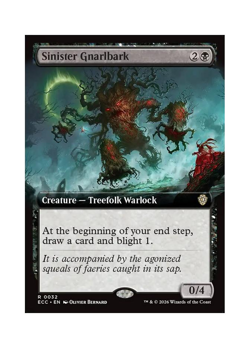 Magic the Gathering MTG ECC Sinister Gnarlbark 32 Regular Near Mint - Image 1