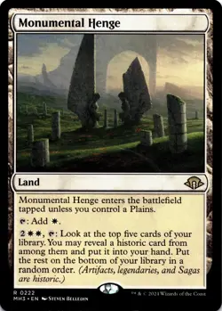 MTG Monumental Henge (222) | NM | Modern Horizons 3 {MH3} - Image 1