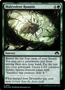 MTG Malevolent Rumble (161) | NM Foil | Modern Horizons 3 {MH3} - Image 2