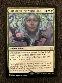 Magic The Gathering MTG - Tribute to the World Tree - March of the Machine - Image 1