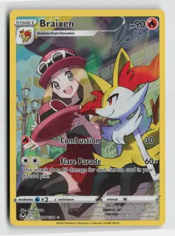 Pokemon - Braixen - TG01/TG30 SWSH12: Silver Tempest Trainer Gallery - NM - Image 1