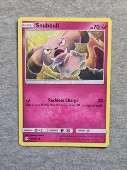 Snubbull 90/149 Sun & Moon Pokemon TCG trading card - Image 1