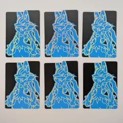 Set of 6 Pokemon TCG Dividers from Mega Evolutions (Mega Lucario) ETB - Image 2