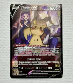 Mimikyu V TG16/TG30 Full Art Trainer Gallery Holo Ultra Rare Pokemon TCG - Image 1