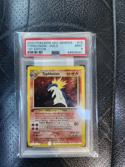 Pokemon Typhlosion 18/111 Neo Genesis 1st Edition Holo Rare PSA 9 2000 - Image 1