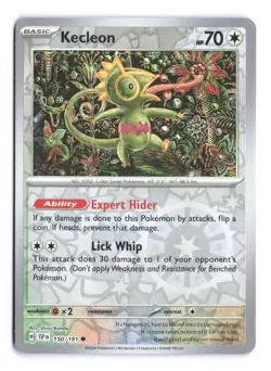 Pokemon Kecleon 150/191 Scarlet Violet Surging Sparks Reverse Holo Shinji Kanda - Image 1