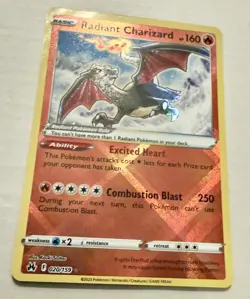 TCG Pokemon Radiant Charizard Rare Fire Holofoil 020/159 NM - Image 5