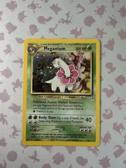 Meganium 10/111 Holo Rare 2000 Neo Genesis Pokemon Card NM - Image 1