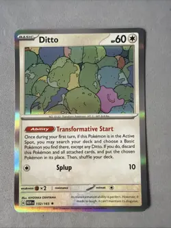 Pokemon TCG * Scarlet & Violet 151 * 132/165 Ditto Rare * HOLO * NM - Image 1