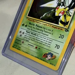 Pokemon Koga's Beedrill Gym Challenge Rare Card 9/132 80HP WOTC 2000 Unlimited - Image 3