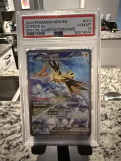Pokemon TCG Zapdos EX Scarlet Violet 151 Special Illustration Rare PSA 10 - Image 1