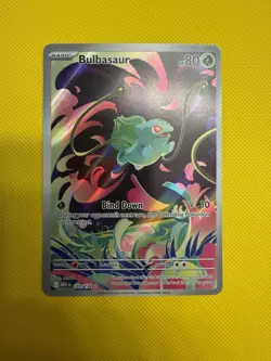 Pokemon Bulbasaur 133/132 Me01: Mega Evolution Illustration Rare Holo - Image 1
