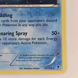 Jellicent 21/119 Rare XY Phantom Forces LP Pokemon - Image 5
