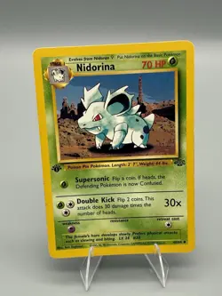 1st Edition Nidorina 40/64 Jungle Uncommon Pokemon TCG Vintage WotC 1999 LP/MP - Image 1