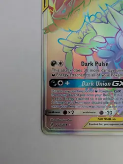Greninja & Zoroark GX Unbroken Bonds 222/214 Secret Rare Rainbow English NM - Image 5