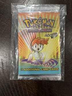 Pokemon TCG Gym Heroes Unlimited Booster Pack misty WOTC 1999 SEALED - Image 1