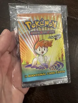 Pokemon TCG Gym Heroes Unlimited Booster Pack misty WOTC 1999 SEALED - Image 3