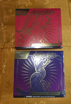 Pokemon Scarlet & Violet Base Set Elite Trainer Box - 2 ETBs Miraidon Koraidon - Image 1