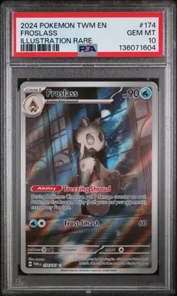Froslass Illustration Rare Pokemon Twm En-Twilight Masquerade 174/167 PSA 10 - Image 1