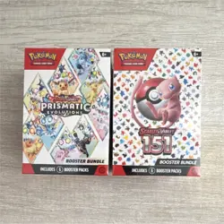 Pokemon Scarlet & Violet Prismatic Evolutions & 151 Booster Bundle Boxes TCG - Image 1
