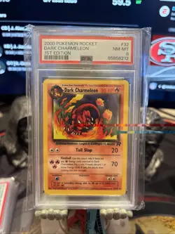 Pokemon Rocket Dark Charmeleon #32 First Edition PSA 8 NM-MT - Image 1