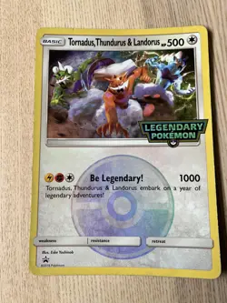 JUMBO Tornadus Thundurus & Landorus Oversized Promo 2018 Pokemon MP - Image 1