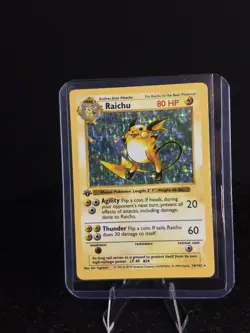 1999 Pokemon Base Set Raichu Holo First Edition 1st Base Set 14/102 shadowless - Image 1