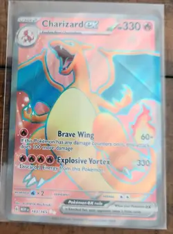 Pokemon Charizard EX 183/165 Full Art Scarlet and Violet 151 - Image 1