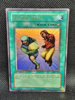 Yugioh Snatch Steal MRL-036 1st Edition Damaged Condition - Image 1
