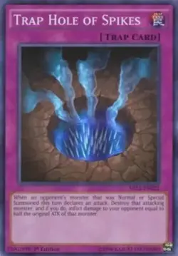 YUGIOH Trap Hole of Spikes MIL1-EN022 1st edition Super Rare Near-Mint NM - Image 1