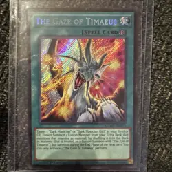 Yu-Gi-Oh Gaze of Timaeus Secret Rare 1st Edition Near Mint MZMU - Image 1