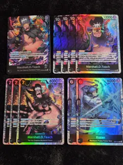 One Piece Tcg Black Marshall.D.Teach Deck , Kuzan, Ready! Complete! - Image 3